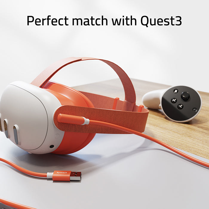 orange link cable with vision pro
