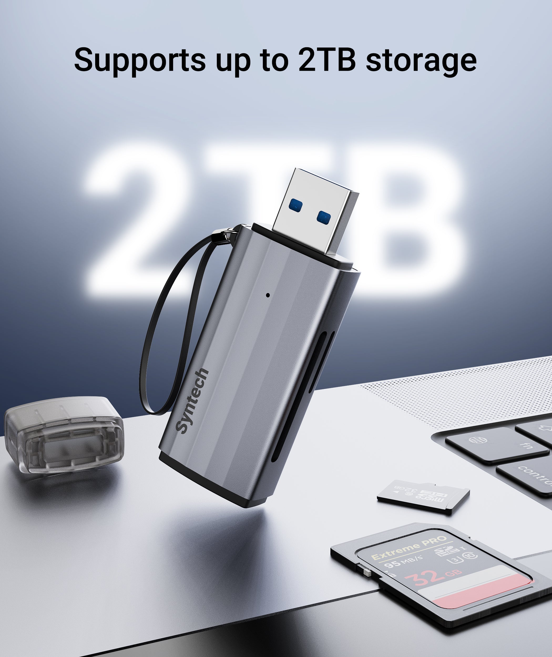 2-in-1 USB-A Card Reader