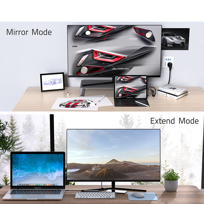 mirror mode and extend mode