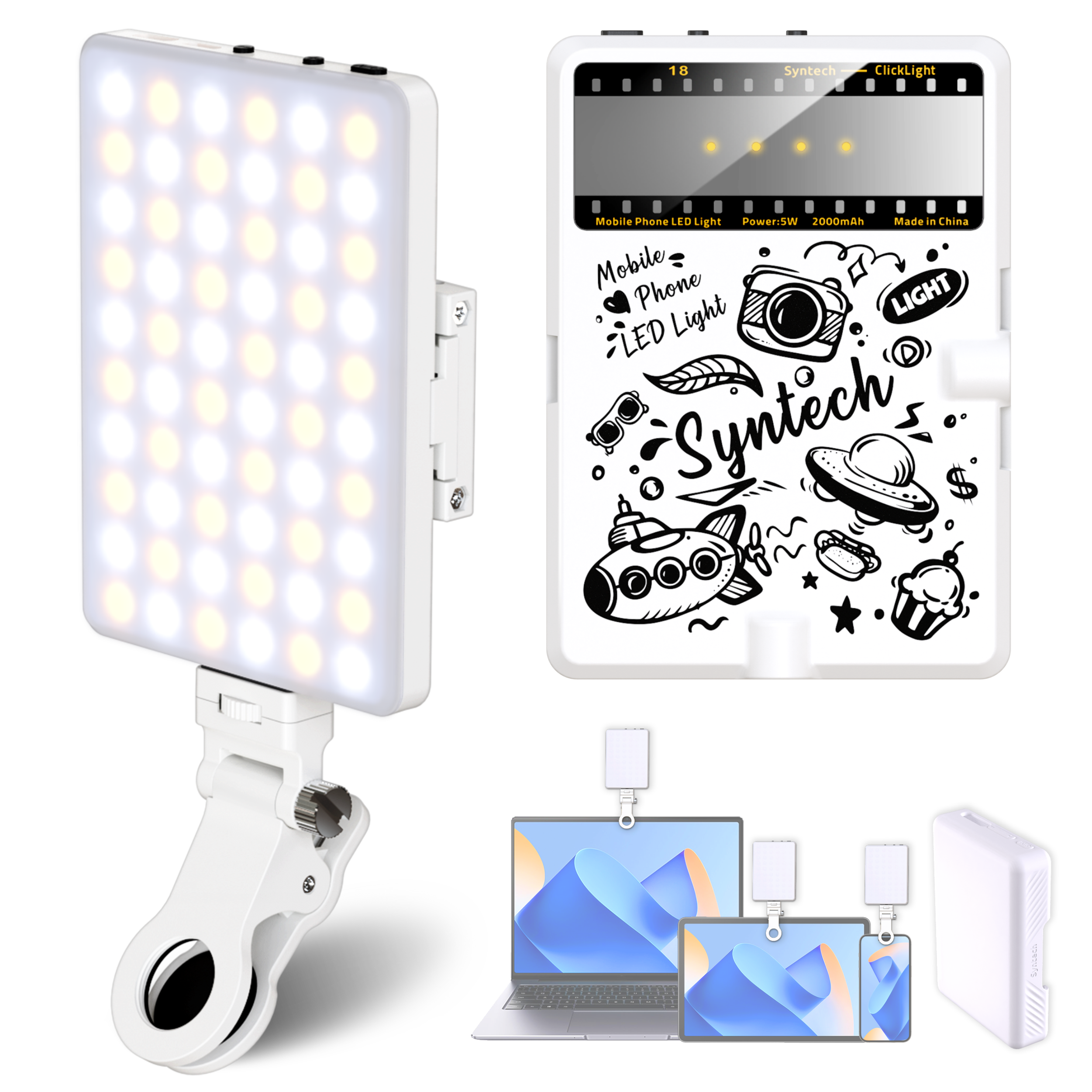 ClickLight Multipurpose Portable Selfie Light