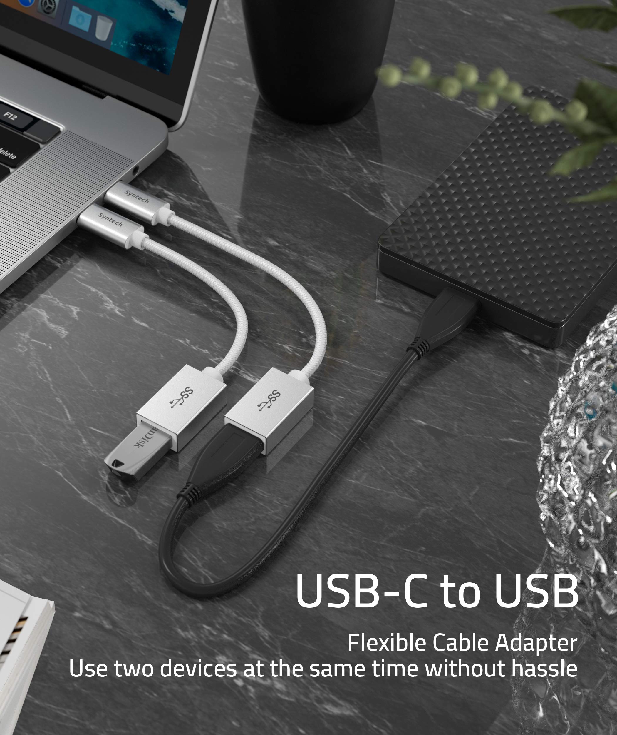 USB C to USB Adapter (2 PACK) 10-in-1 Bundle