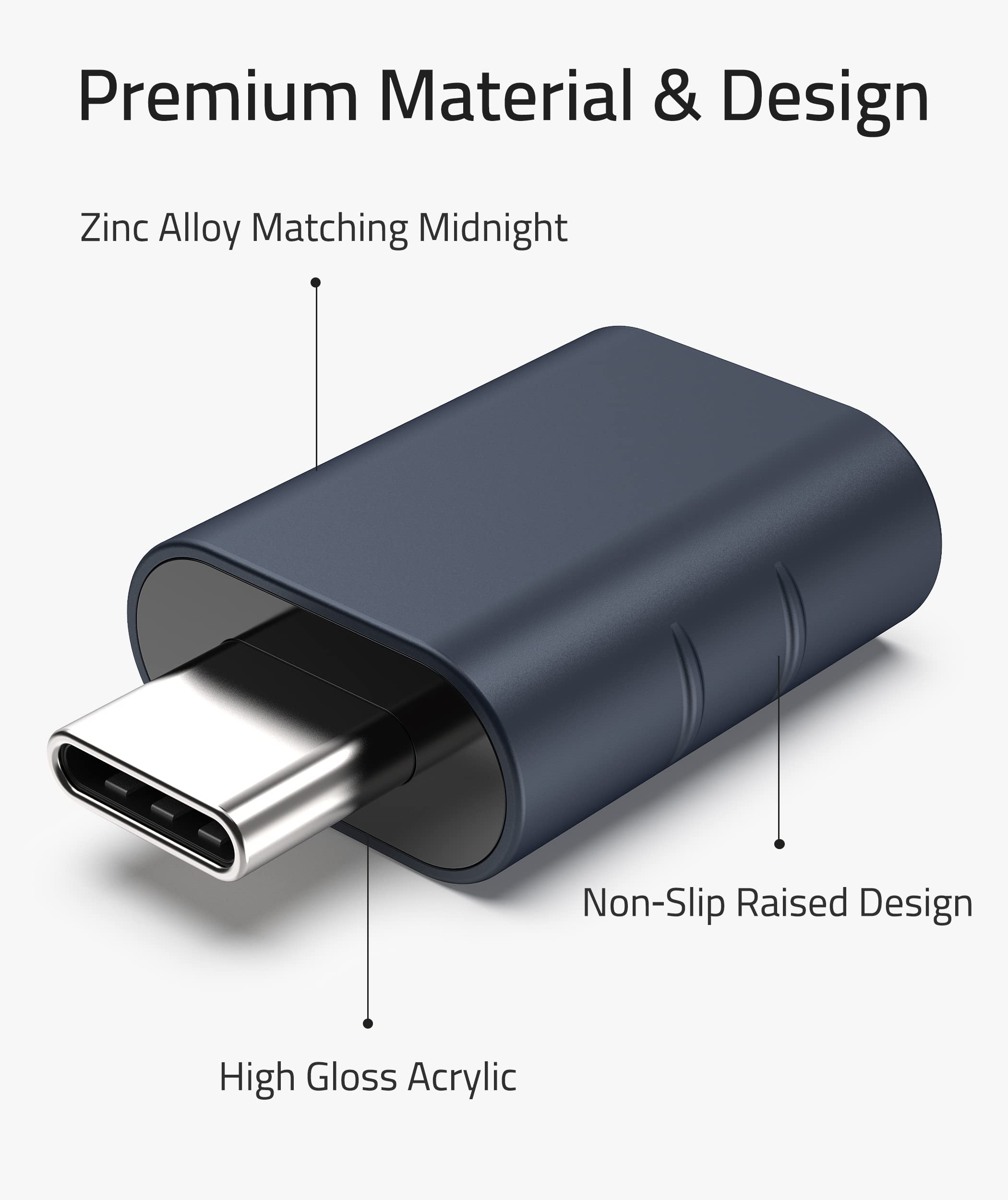 USB C to USB Adapter 3.0 (2 PACK)