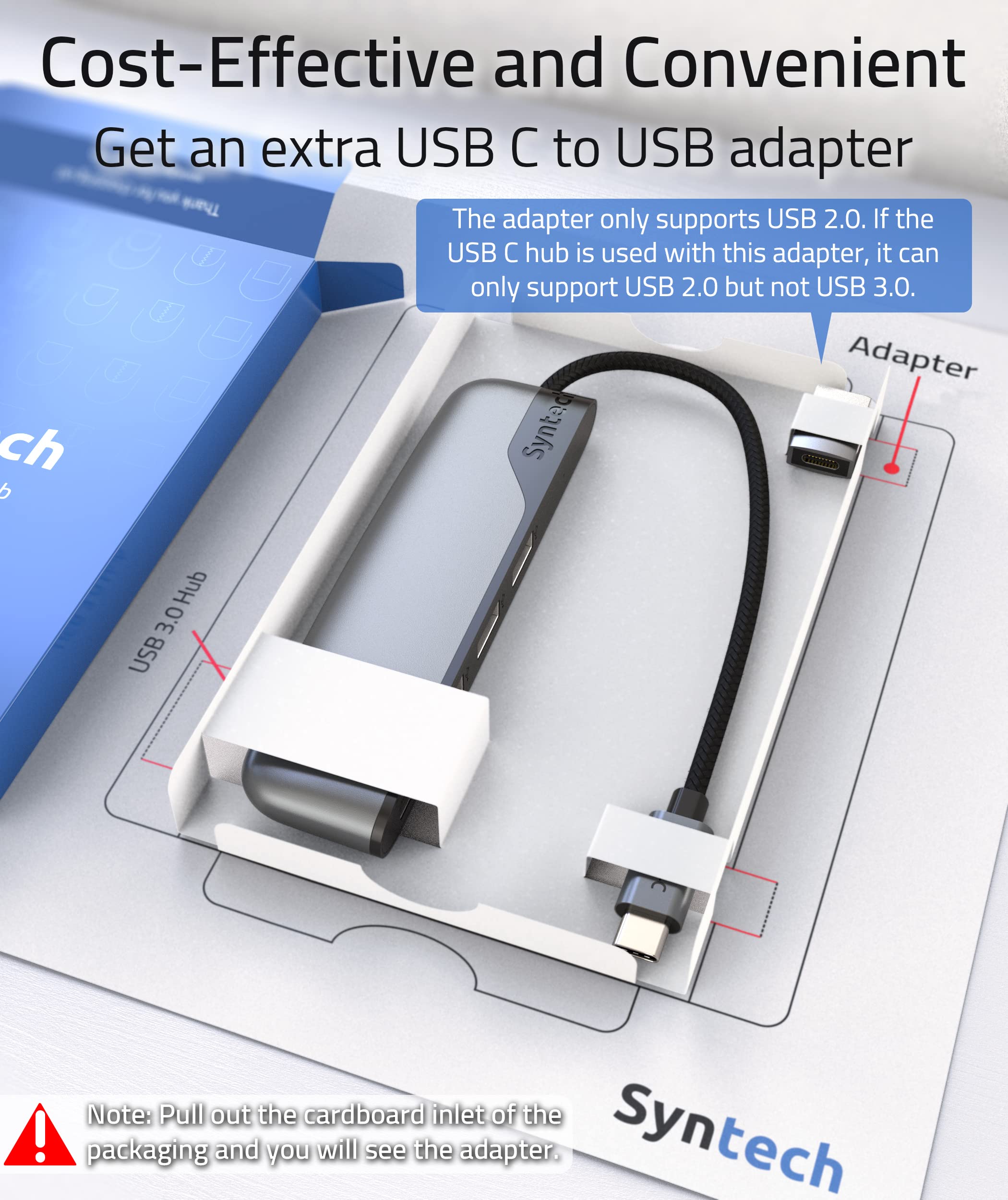 USB C to USB Hub 4 Ports 10-IN-1 Bundle