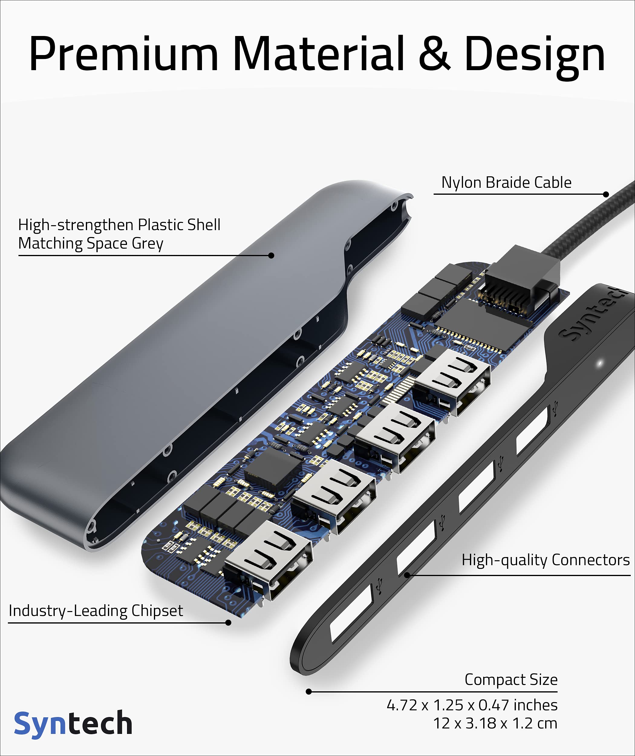 usb hub premium material & design