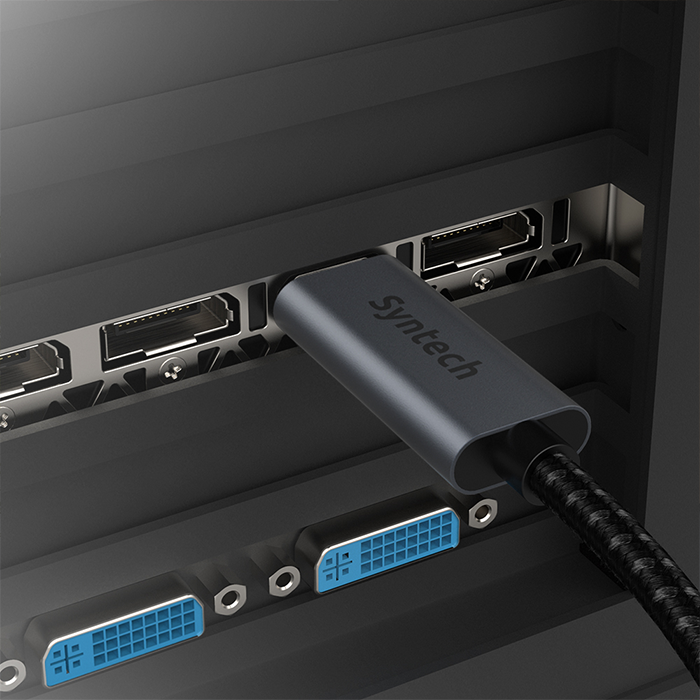 syntech hdmi cable plugged in