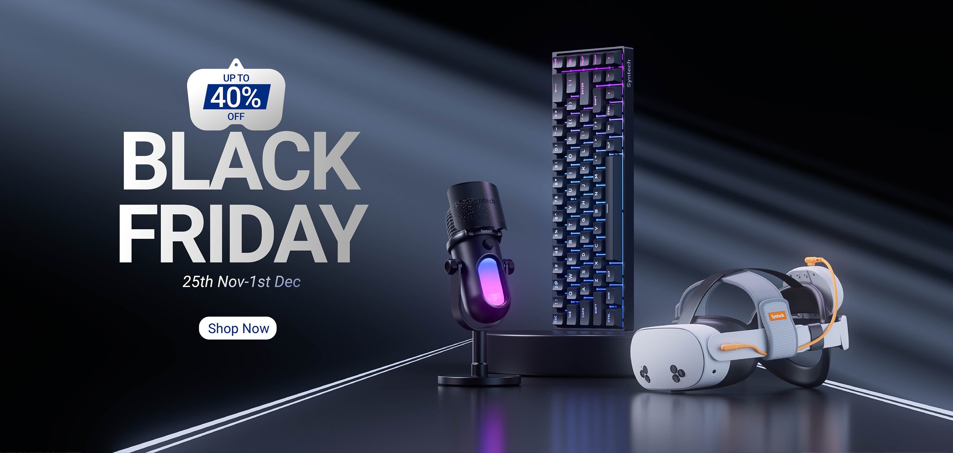 【SYNTECH】MR・VR体験を次の次元へ！人気アクセサリー＆高性能キーボードが最大25％OFF