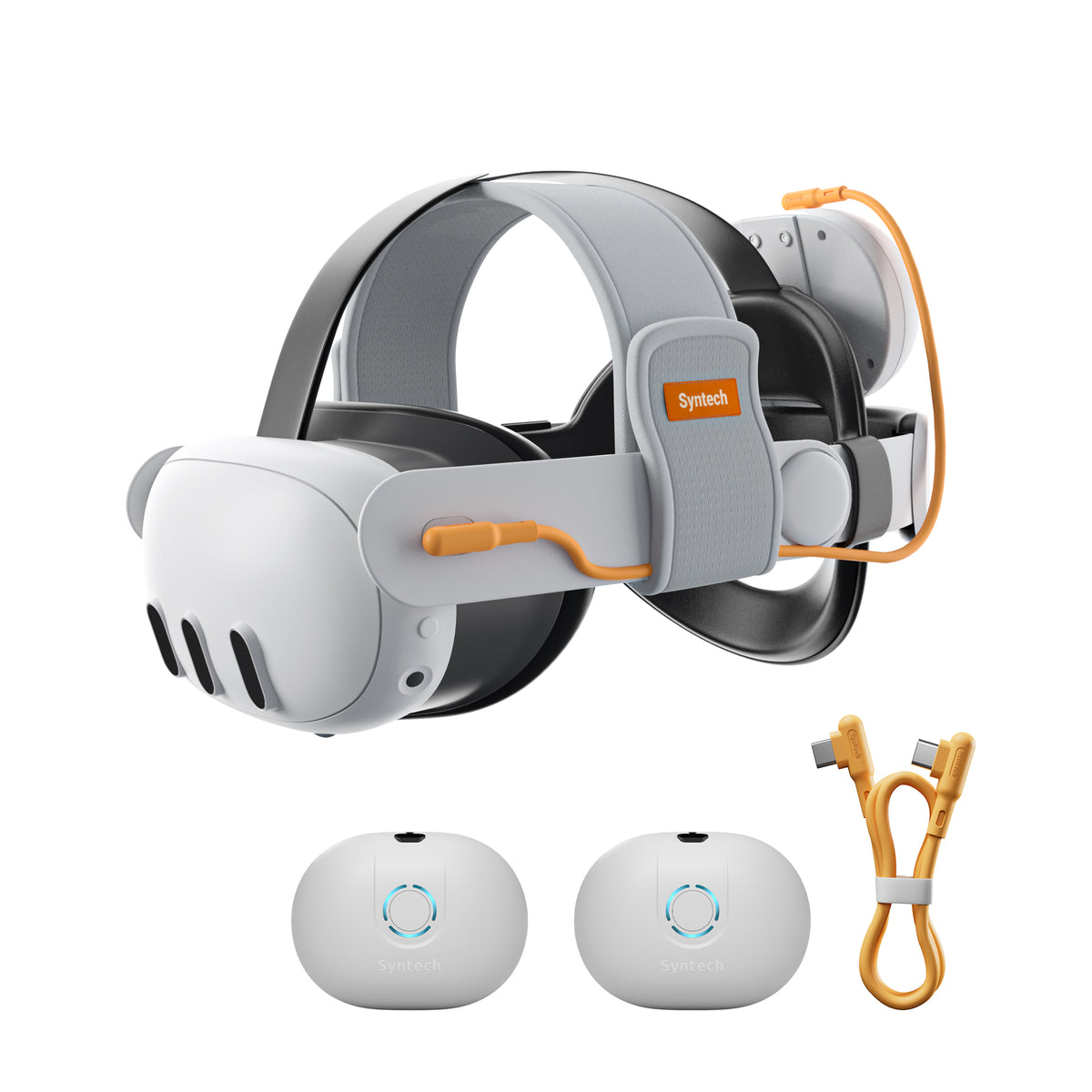 Head Strap for Quest 3/Quest 3S (Includes 2 Battery Packs)