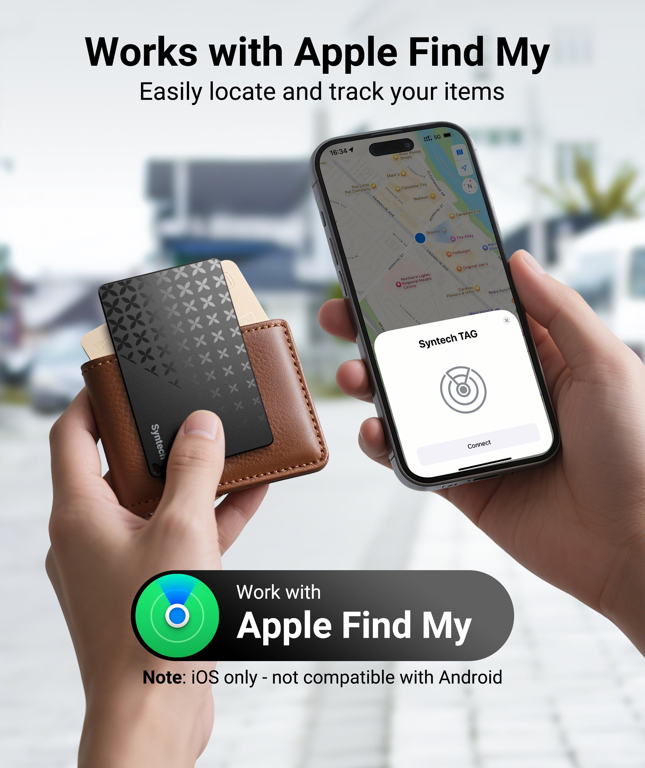 ウォレットトラッカーカードエアタグ