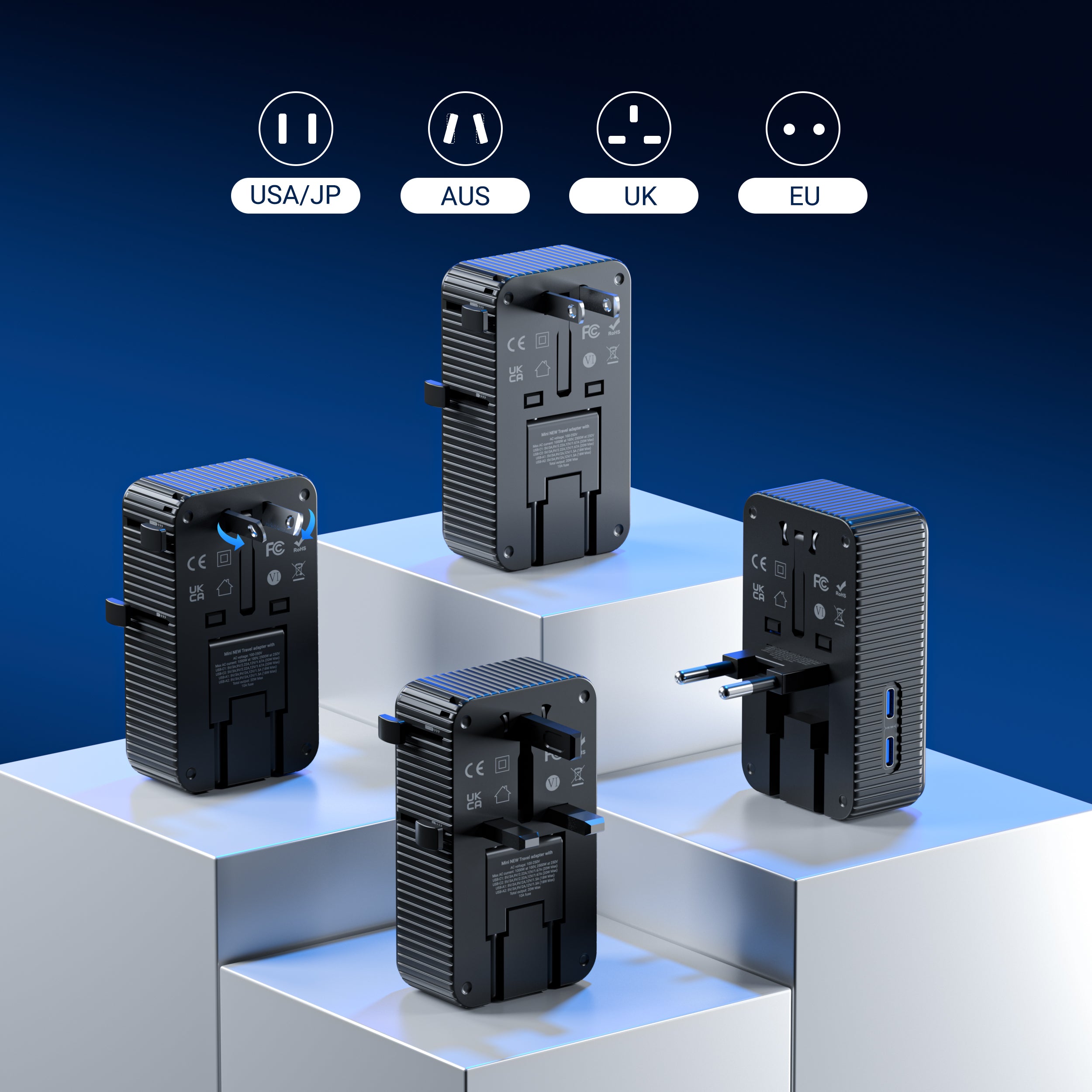 Syntech 20W Ultra-Slim Global Travel Adapter