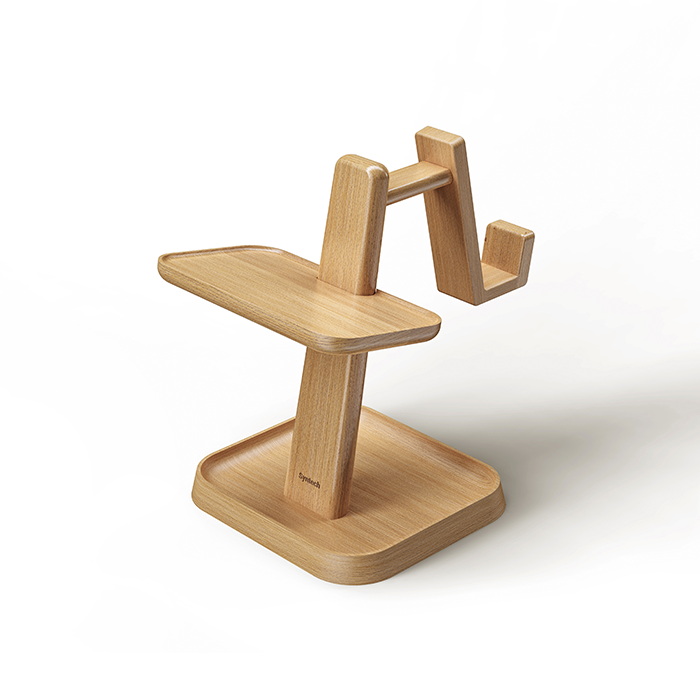 VR Wood Desk Stand