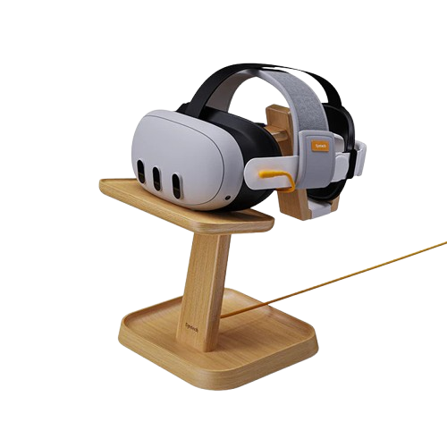 VR Wood Desk Stand