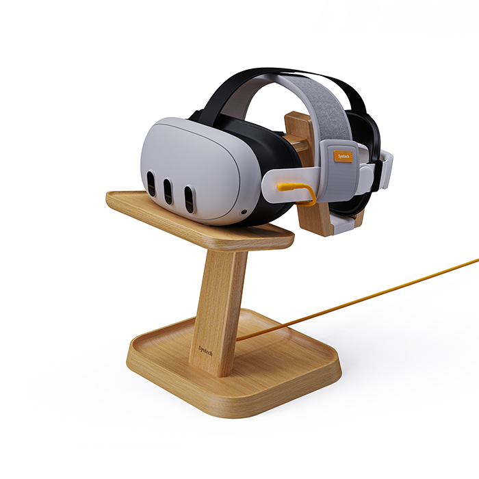 VR Wood Desk Stand