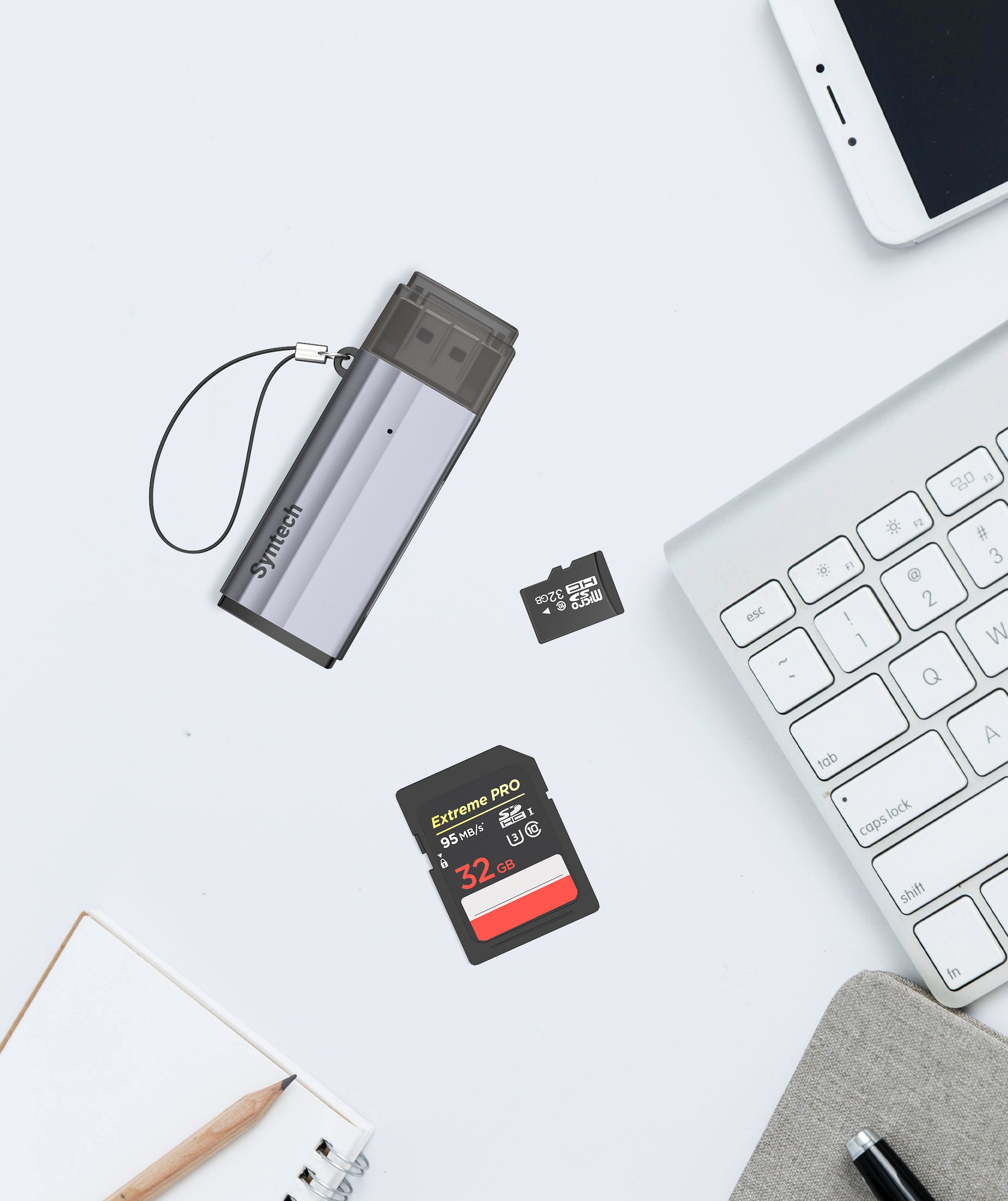 2-in-1 USB-A Card Reader