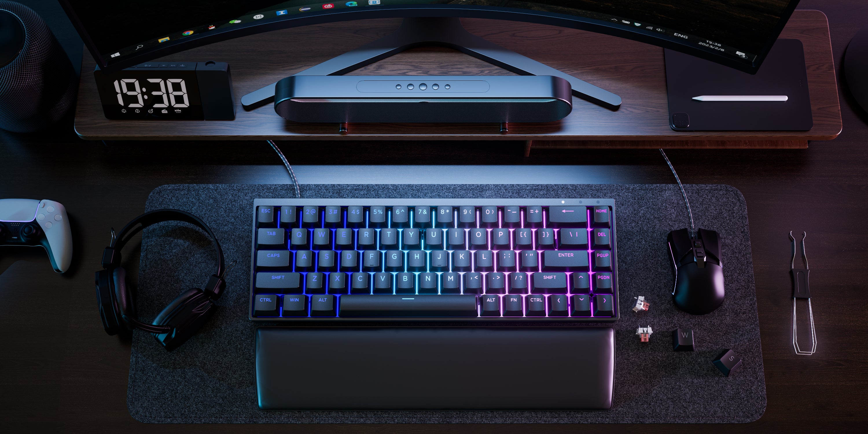A life using showcase of Syntech Black Chronos 68 Magnetic Keyboard