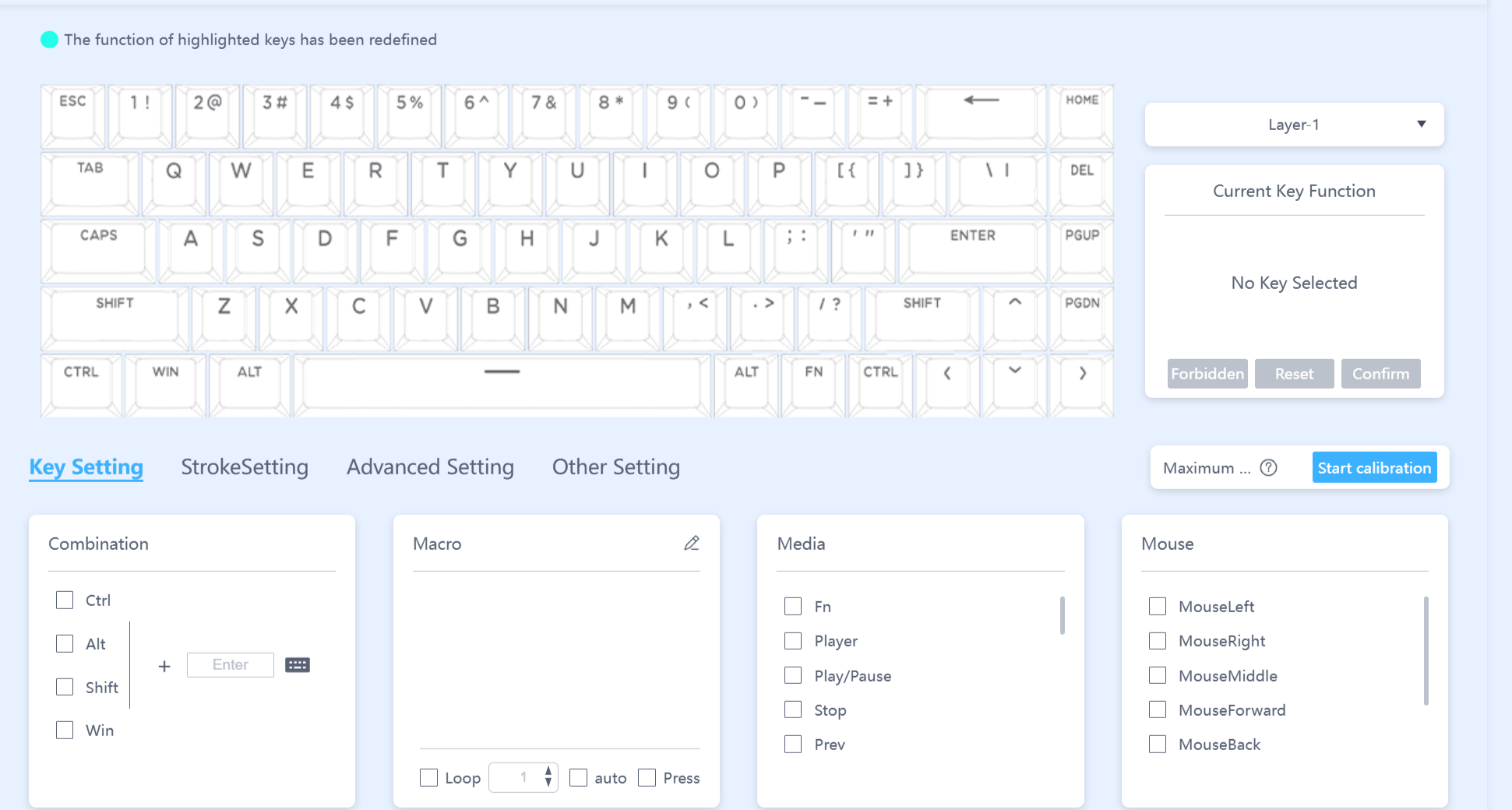 Chronos 68's keyboard lab software