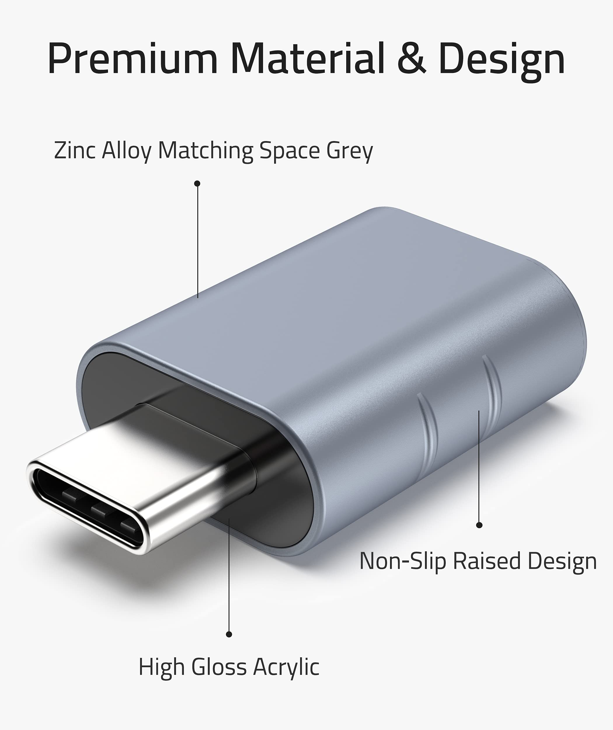 USB C to USB Adapter 3.0 (2 PACK)