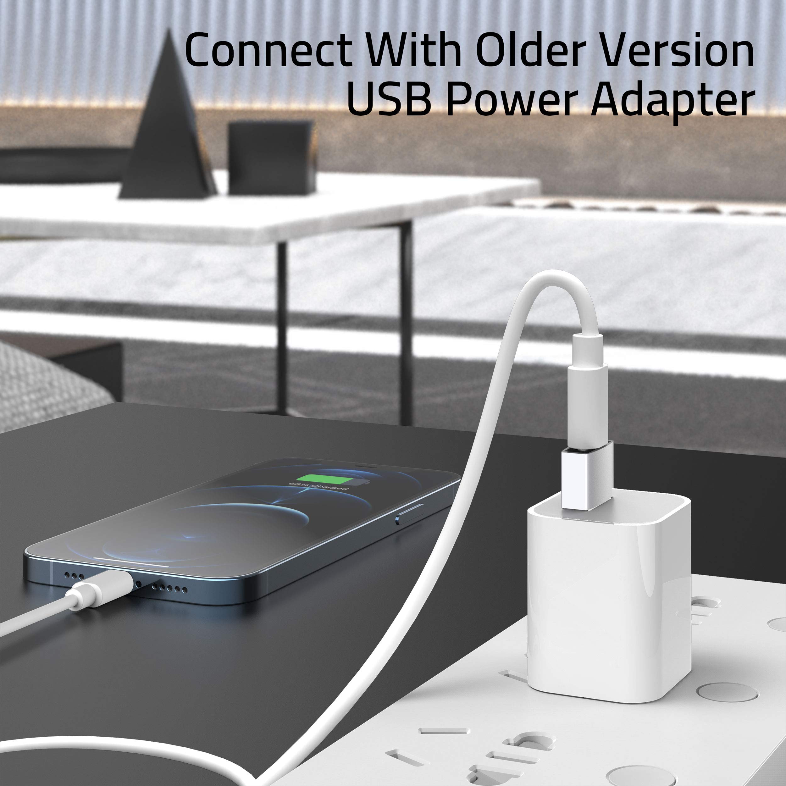 connect with older version usb power adapter