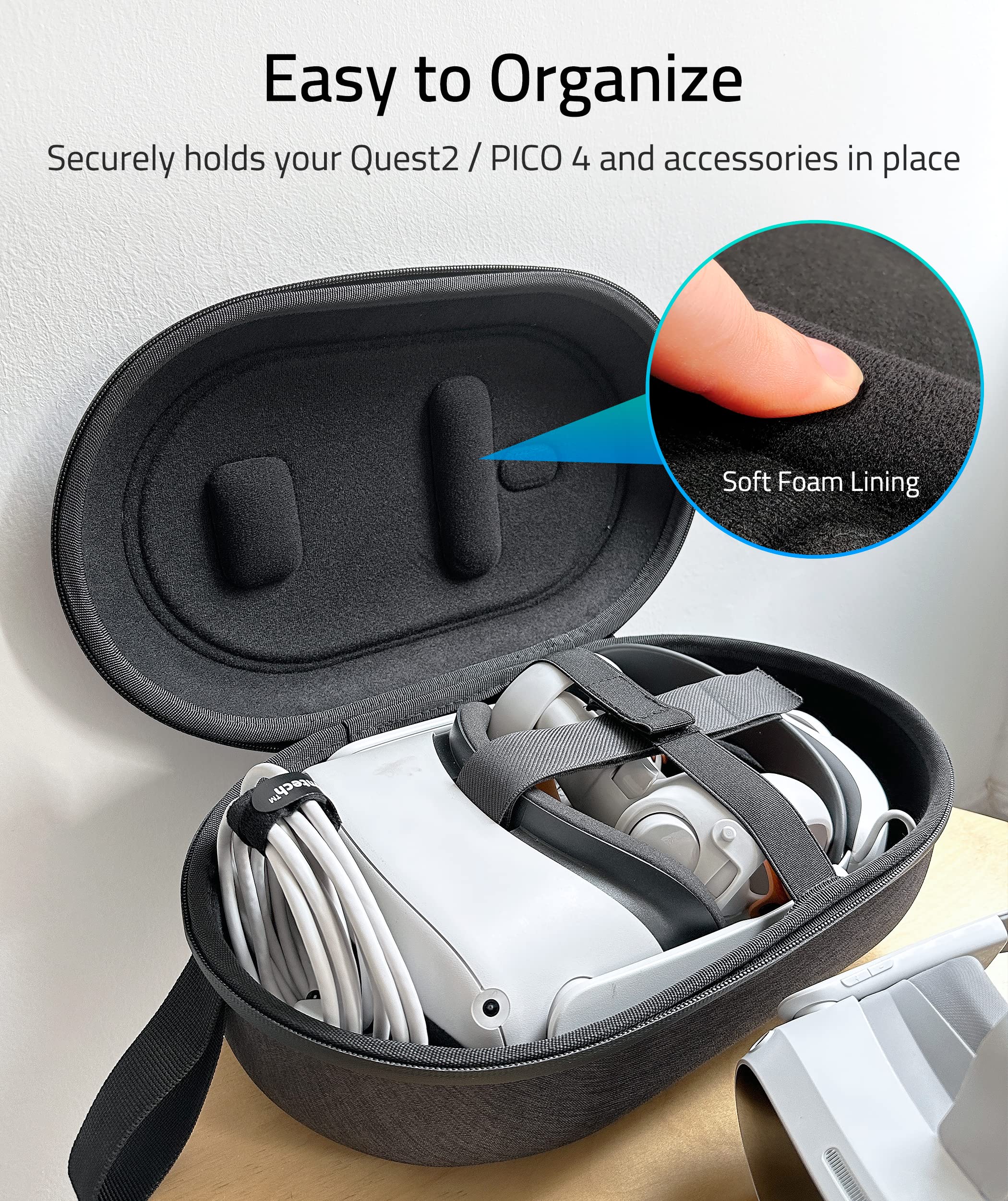 oculus quest 2 hard carrying case