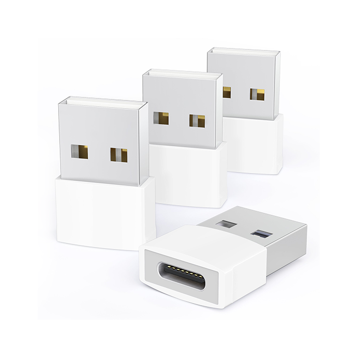 white usb 2.0 to usb c adapter