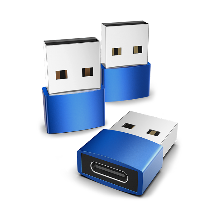 blue usb 2.0 to usb c adapter