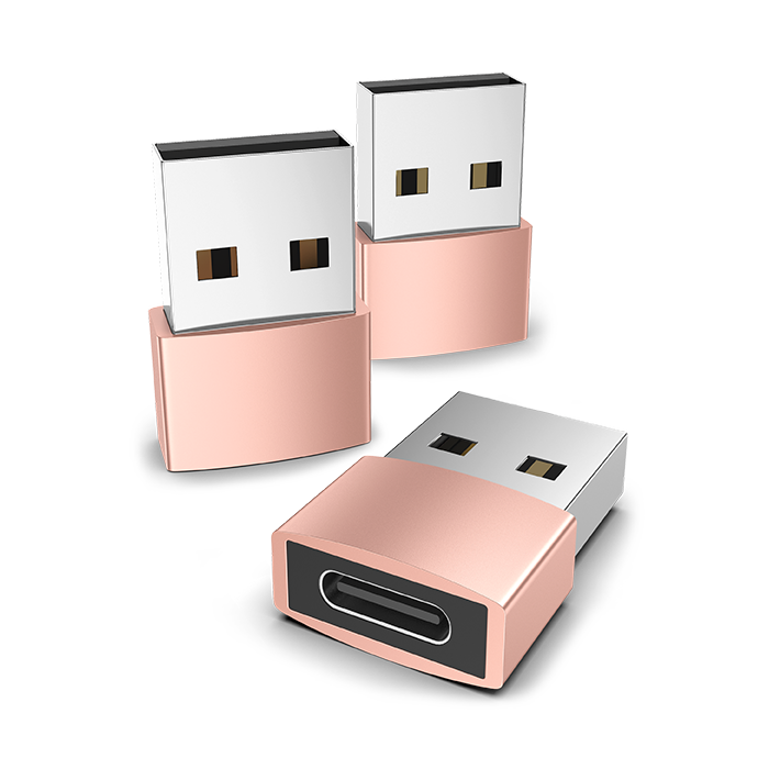usb 2.0 to usb c adapter gold