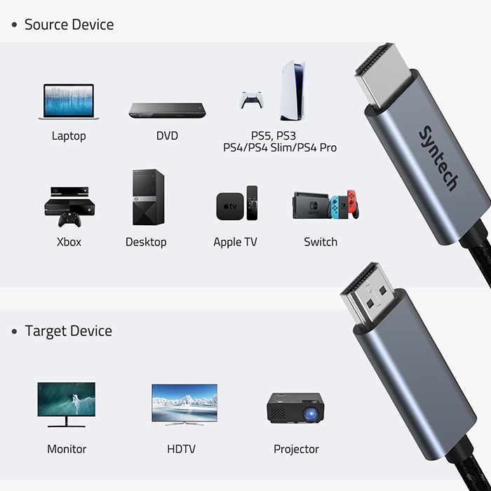 4k cable 4k hdmi source and target device