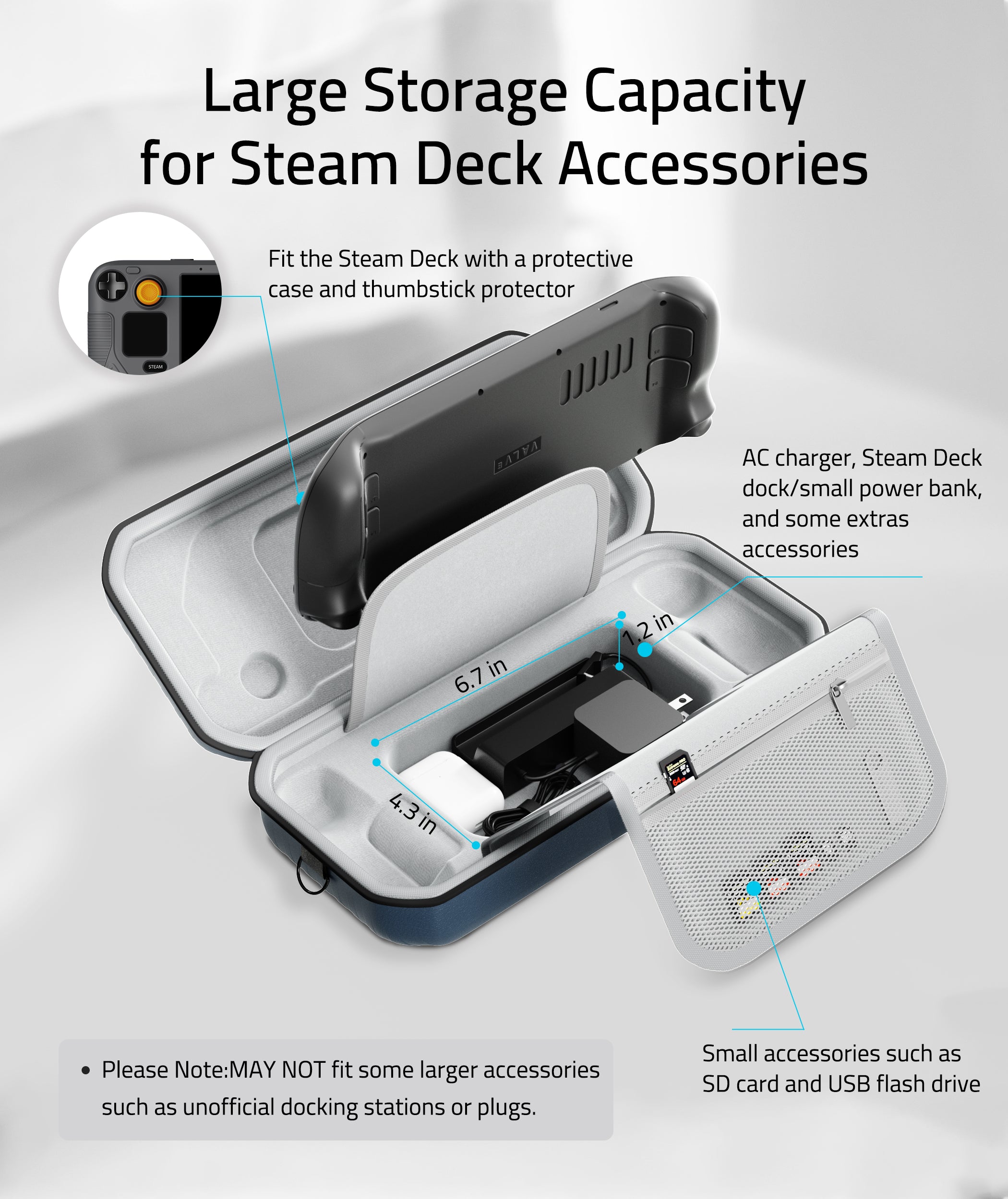  Steam Deck Hard Carrying Case