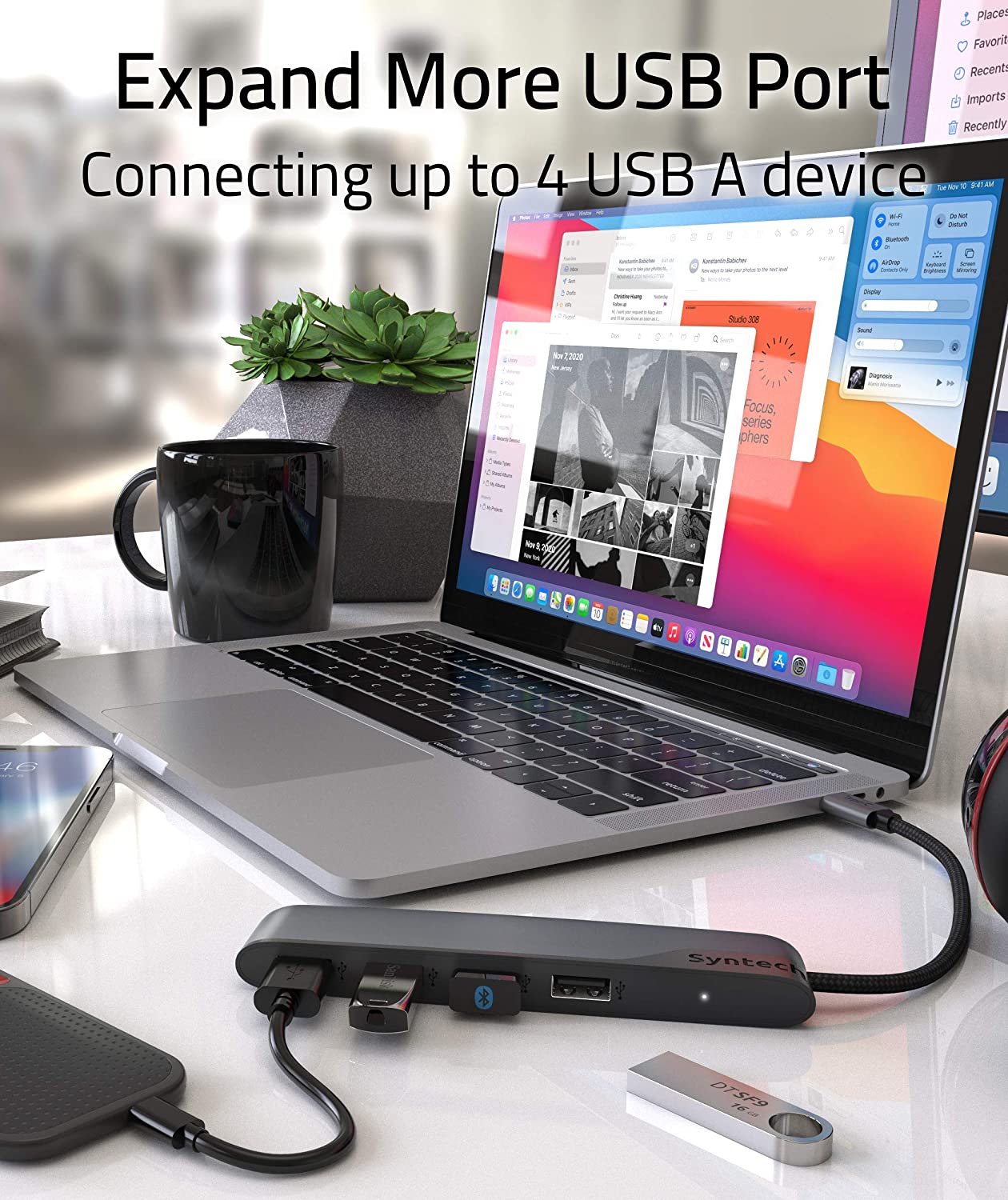 USB C to USB Hub 4 Ports