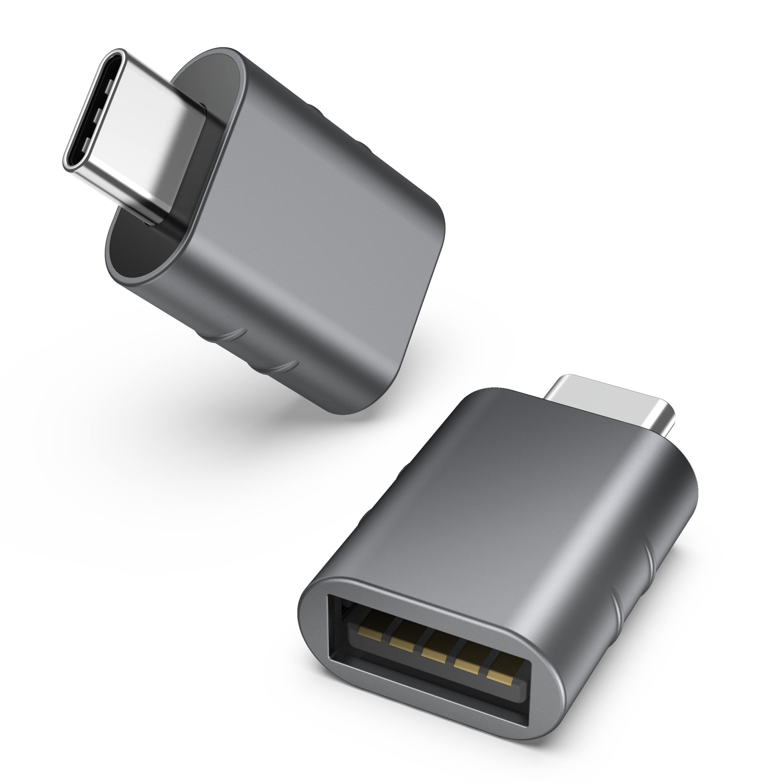 C to USB Adapter Pack of 2 USB C Male to USB3 Female Adapter